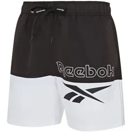 Reebok Badeshorts Rory Schwarz/Weiß S