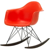 Vitra - Eames Plastic Armchair RAR RE, Ahorn dunkel / basic dark / poppy red