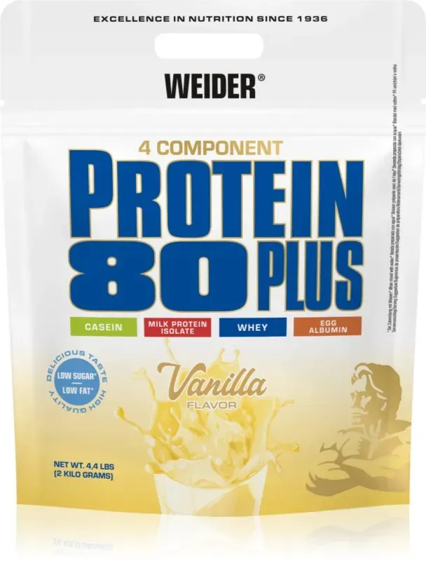 Weider Protein 80 Plus Molkenprotein mit Aminosäuren Geschmack Vanilla 500 g
