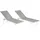 Happy Garden Sicilia Sonnenliege 182 x 54 x 86 cm Grau