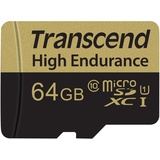 Transcend microSDXC High Endurance 64GB Class 10 + SD-Adapter