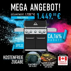 Broil King Baron 590 Gasgrill Mega Bundle inkl.  Drehspieß | Gussplatte | Schutz...