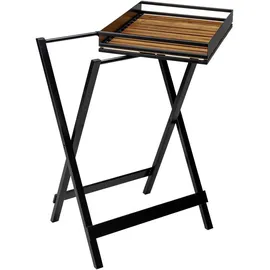 Wenko Beistelltisch mit Tablett Taba klappbar, Schwarz