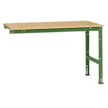 Manuflex Ansatztisch UNIVERSAL Standard, Tischplatte Multiplex, 1500x1000, resedagrün