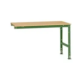 Manuflex Ansatztisch UNIVERSAL Standard, Tischplatte Multiplex, 1500x1000, resedagrün
