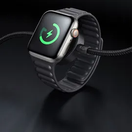 Mcdodo CA-2580 2-in-1 USB-C Kabel + Apple Watch Ladegerät, 60W, 1,5m - Schwarz