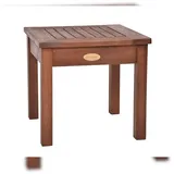 deluke Gartentisch 40 x 40 x 35 cm Dunkelbraun