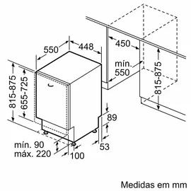 Bosch Serie 2 SPV2HKX02E Einbau-Geschirrspüler (vollintegrierbar, 450 mm breit)