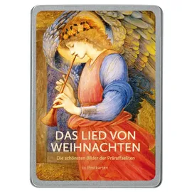 Paper Moon Das Lied von Weihnachten: Die schönsten Bilder der Präraffaeliten, 20 Postkarten gedruckt auf Apfelpapier in einer hochwertigen Dose.