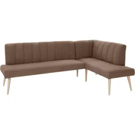 exxpo - sofa fashion Costa 157 x 92 x 245 cm Struktur langer Schenkel links mustard