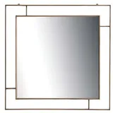 JVmoebel Wandspiegel 100 x 100 cm Beige