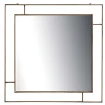 JVmoebel Wandspiegel 100 x 100 cm Beige