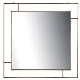 JVmoebel Wandspiegel 100 x 100 cm Beige