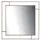 JVmoebel Wandspiegel 100 x 100 cm Beige