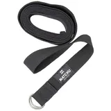 Matchu Sports Yogagurt Schwarz 3m x 3,5cm
