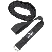 Matchu Sports Yogagurt Schwarz 3m x 3,5cm