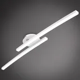 B.K.Licht Deckenlampe 57,5x12 cm, - LED warmweiß, weiß