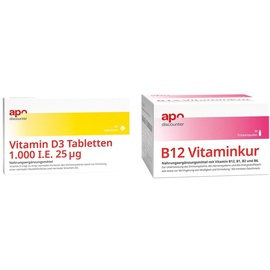 apo-discounter.de Immunsystem Sparset - Vitamin B12 + Vitamin D3 1.000 I.E.