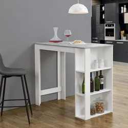 Bartheke Danderyd 120x60x106 cm Weiß/Betonoptik