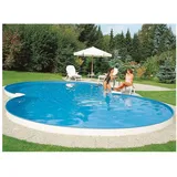 SUMMER FUN Stahlwandpool achtform Exklusiv 625 x 360 x 150 cm