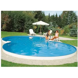 SUMMER FUN Stahlwandpool achtform Exklusiv 625 x 360 x 150 cm