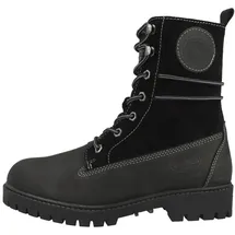 Dockers by Gerli Damen Combat Boots, Frauen Stiefeletten,warm gefüttert,Winterschuhe,Stiefel,Bootee,Booties,halbstiefel,schwarz,42 EU - 42 EU