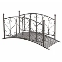 deluke Gartenbrücke PARIS 91,7 x 79,3 x 181,4 cm Schwarzbraun