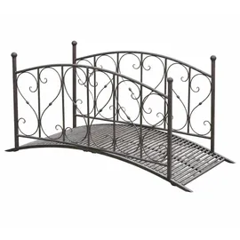 deluke Gartenbrücke PARIS 91,7 x 79,3 x 181,4 cm Schwarzbraun