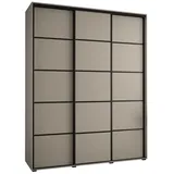 möbel kryspol Schwebetürenschrank Dakota 200 x 235,2 x 45 cm Schwarz
