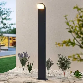 LUCANDE Wegeleuchte Aluminium 100 cm 1er Set schwarz