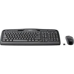 Logitech MK330 Funk Tastatur, Maus-Set Multimediatasten US-International, QWERTY Schwarz