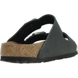 Birkenstock Arizona Weichbettung Naturleder geölt schmal schwarz 45