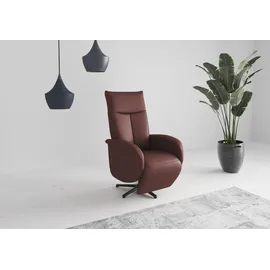 sit&more TV-Sessel Zora Kunstleder 75 x 112 x 82 cm rot mit Aufstehhilfe, 2 Motoren und Akku