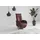 sit&more TV-Sessel Zora Kunstleder 75 x 112 x 82 cm rot mit Aufstehhilfe, 2 Motoren und Akku