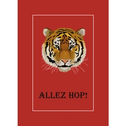 Queence Leinwandbild, BxH: 40 x 60 cm - orange | rot