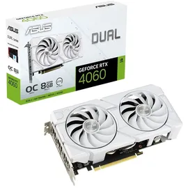 Asus Dual GeForce RTX 4060 EVO OC White 8 GB GDDR6 90YV0JCB-M0NA00