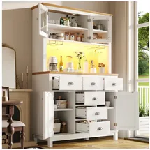 modfu Buffetschrank 104 x 40 x 180 cm Weiß