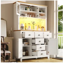 modfu Buffetschrank 104 x 40 x 180 cm Weiß