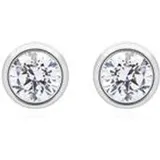 Diamant Ohrstecker aus 585er Weißgold, lab grown