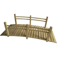 Relaxdays Gartenbrücke 58 x 185 x 72 cm Bronze
