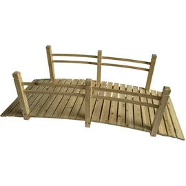 Relaxdays Gartenbrücke 58 x 185 x 72 cm Bronze