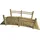 Relaxdays Gartenbrücke 58 x 185 x 72 cm Bronze