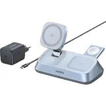 UGREEN 3-in-1 Magnetic Wireless Charger Apple, Blau