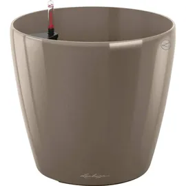 LECHUZA Classico 70 Ø 70 x 64,5 cm Taupe Hochglanz