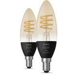 Philips Hue White Ambiance Filament E14 Doppelpack 350l 4.6W,