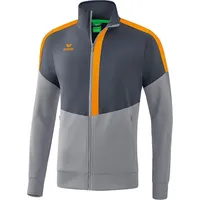 Erima Squad Worker Jacke Herren - Slate Grey / Monument Grey / New Orange - Grau M