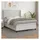 vidaXL Boxspringbett mit Matratze Weiß 140x200 cm Kunstleder