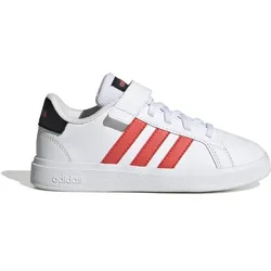 ADIDAS Kinder Freizeitschuhe Grand Court Court, FTWWHT/BRIRED/CBLACK, 38 2⁄3