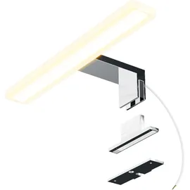 SSC-LUXon LINA 3-in-1 Design Bad Spiegelleuchte 30cm warmweiß LED 8W IP44 chrom glänzend 230V, Stückzahl:1er Set