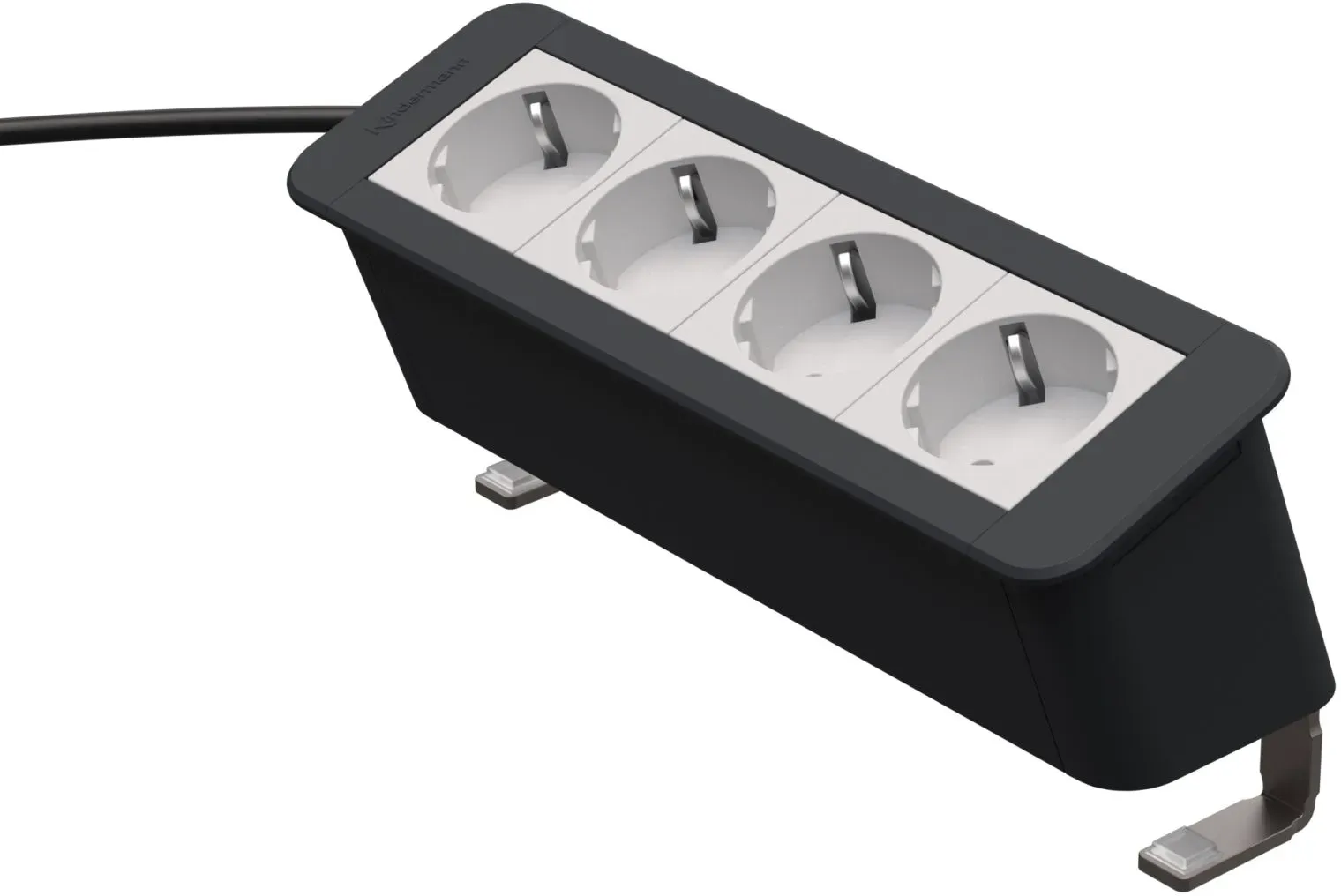 Kindermann CablePort Office desk 4-fach - 4x Strom - Anklemm-Tischanschlussfeld ...